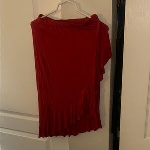 Elegant Red Women's Skirt